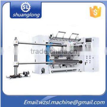 (Model SLFQ-L) Ruian Supplier PLC Control Full Automatic Slitting Rewinding Machine