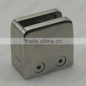 Square Stainless Steel Glass Clamp w Cover