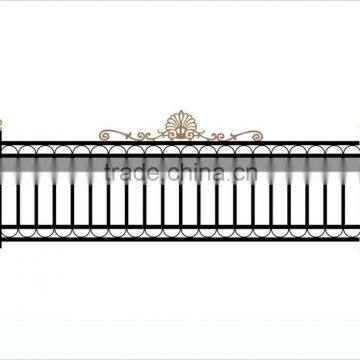 short modern wrought iron ornamental fence for sale