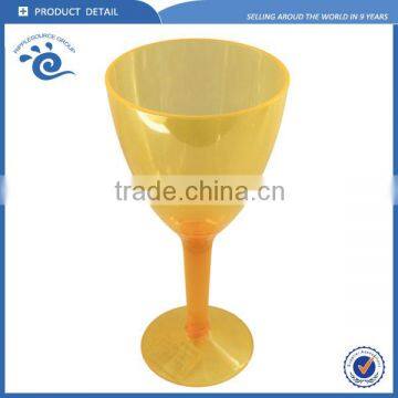 Polycarbonate Plastic Colored Black Wine Glass