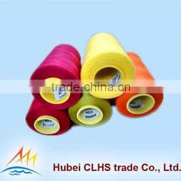 wholesales high tenacity 402 polyester ring spun thread