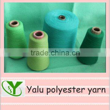 Green series 100% polyester spun yarn