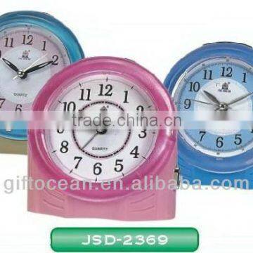 bell or bird alarm sound snooze melody flashing clock