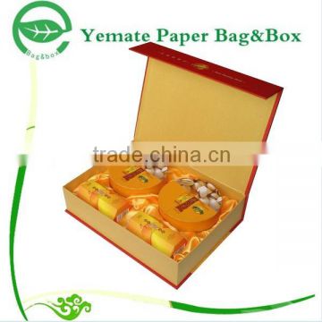 high end customized printed hardcover packaging paper cardboard health care product box with insert for holding