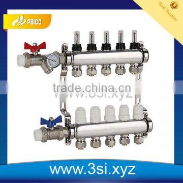 5 Ways Floor Heating Water Manifold With Gauge (YZF-L100)