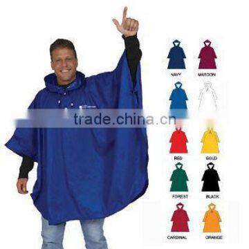 pvc cape ponchos with side snap button