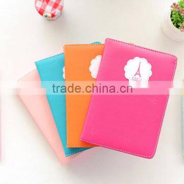 korea design mult colors fake leather cover fashion journal