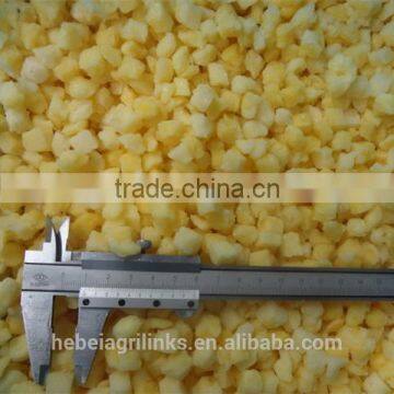 Frozen style high quality fresh pineapple cubes