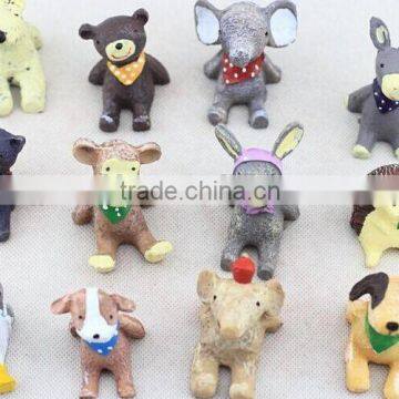 zakka groceries small ornaments 15 iterms resin small animal by factory directly