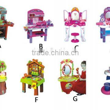 2016 dresser chair play set toy , dresser table chair toy for girls plastic toys set for kis