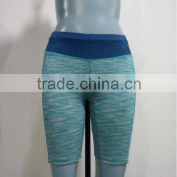 2014-2015 fashion stretch yard dye short pants fitness wear