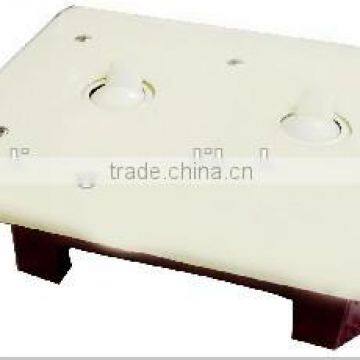 Flush Toggle Double Wall Switch and Socket