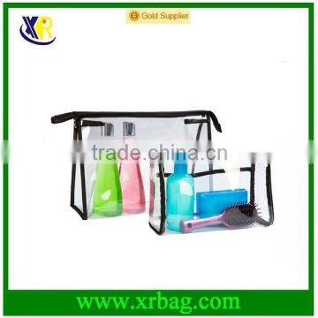 cosmetic pvc bags/clear makeup bag/transparent pvc toiletry bag