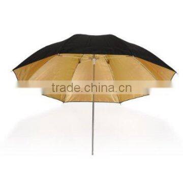 Photographic Equipment Gold Black Reflective Umbrella