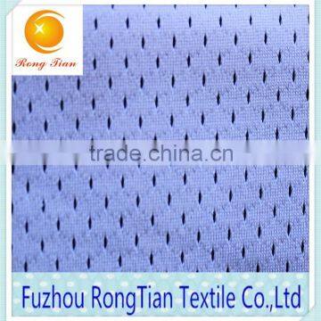 Breathable White Polyester Hole Mesh Football Shirt Fabric photo-2