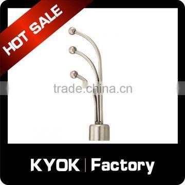 KYOK European style curtain finials, contracted wrought iron curtain finials