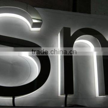 Stainless Sheet Night Led Logo Light Display with acrylic board