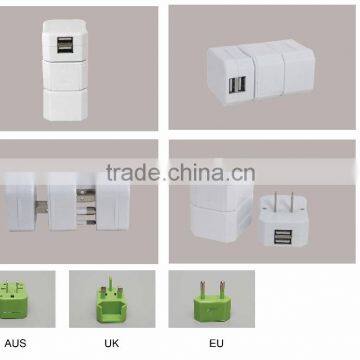Detachable Adapter Dual Usb Universal Wall Charger photo-5