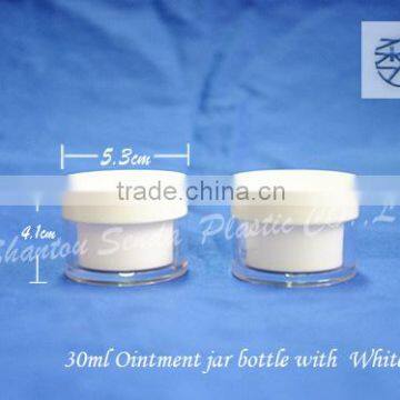 30ml Ointment Jar Bottle With White Cap, Acrylic Cosmetic Bottle With PP Cap, New Arrival Face Mask Jar photo-2