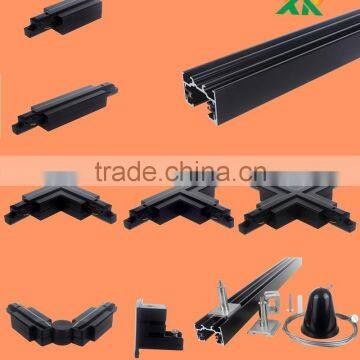 Recessed single circuit 2 Wires Track rail For LED Track COB light 30w 40w 50watt
