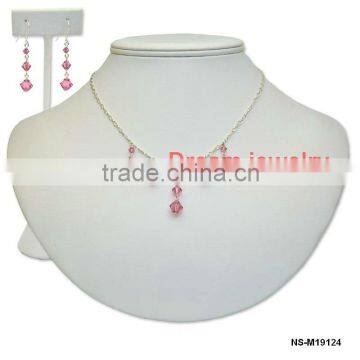 fashion latest crystal jewelry set