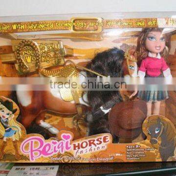 Beiqi fashion cool girl and horse