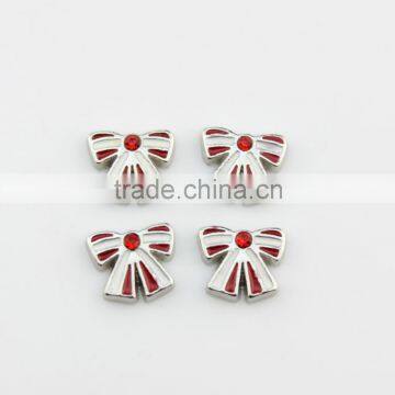 2015 Bow-knot Christmas Gift Charms Lockets Floating Charms Fashion Jewelry