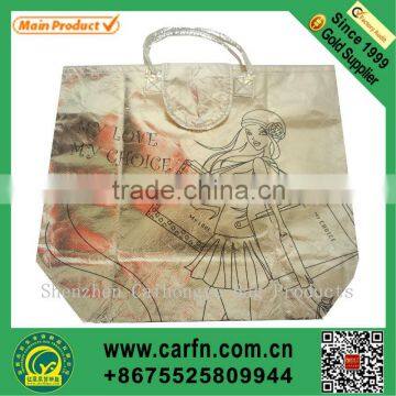 Customized fashional designs foldable non woven laser bag