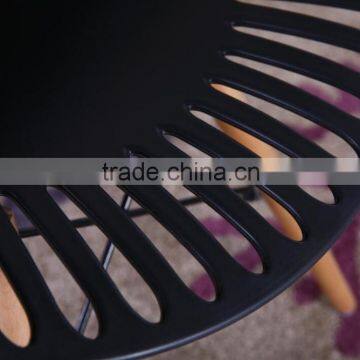 Wood Legs Side Chairs Dining Room Round Plastic Chair photo-2