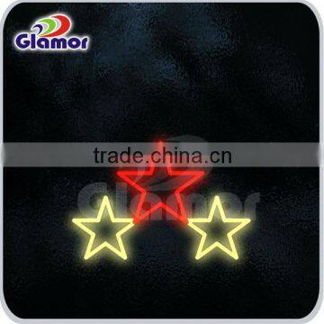 multi-color simple small led star motif light for holiday decor