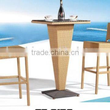 Outdoor New Style Rattan Furniture Bar table & chair Set