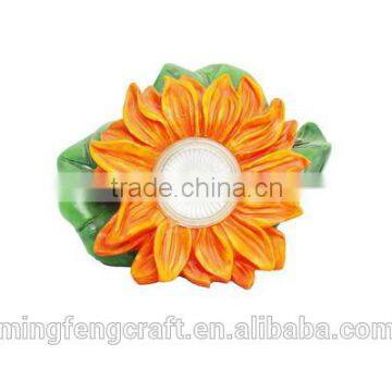 Custom 2015 solar light indoor decor resin flower