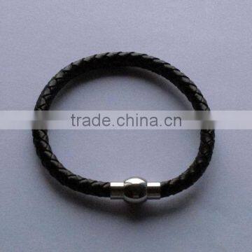 Best quality promotional leather porcelain bracelet for man