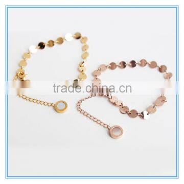 Fashion Flashing Small Disc Simple Bracelet