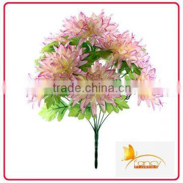 9 heads import china silk daisy flowers