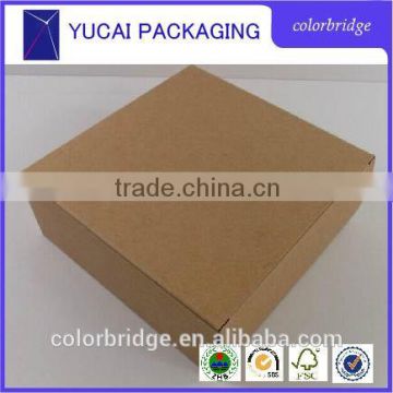 Made in china foldable kraft paper shipping box/high quality crush resistance transport paper box