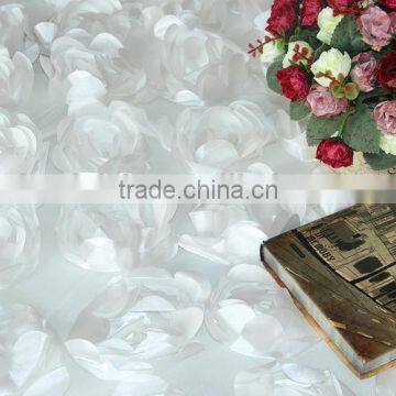 IVORY ROSETTLE TABLE CLOTH /IVORY ROSE EMBROIDERY TABLE CLOTH FOR WEDDING photo-3