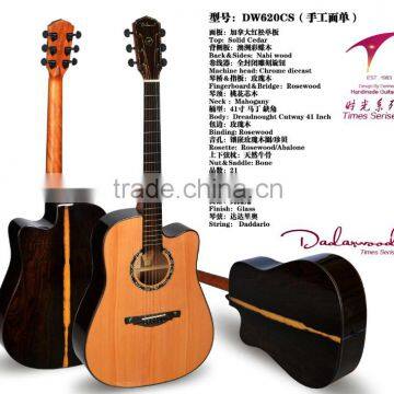 Auditorium 41 Inch Solid Cedar Spruce Nabi wood Handcrafted Acoustic guitar China factory support Wholesale & OEM Custom LOGO