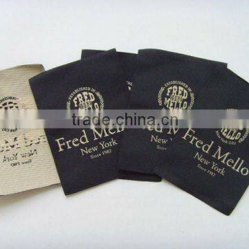 High density woven garments label for clothing