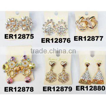 fashion cheap fake diamond stud earring