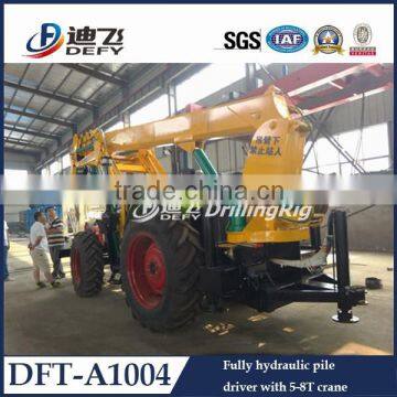 Hydraulic pile driver earth digger tractor Piling Driver machine DFT-A1004