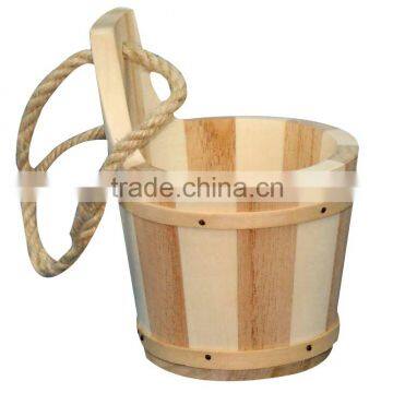 new product mini wooden bucket,wooden box wtih hanger,wooden pen holder