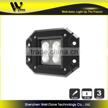 Well-done Waterproof 12w Led Work Lamp Flush Mount photo-2