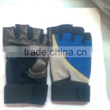 LEATHER weight lifting gloves /gym gloves