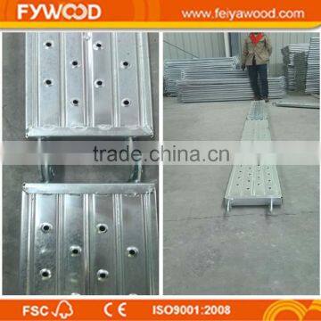 Steel planks for construction, pre-galvanized steel material planks used in scaffolding