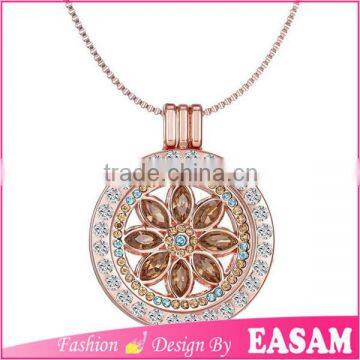 2016 New Design Alternative Crystal Locket Pendant Necklace photo-3