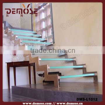 commercial LED lighting glass indoor staircase supply