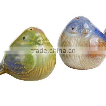 chubby ceramic birds salt and pepper shakers for everyday use