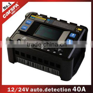 12 /24 volt automatic detective 40 amp solar charger controller with lcd display for small solar system ENS12/24-40D