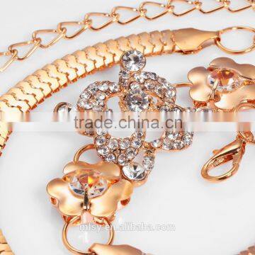 Diamond Flower Mild Steel Ornament Chain Brass Link Chains Brightness F1-80027 photo-2